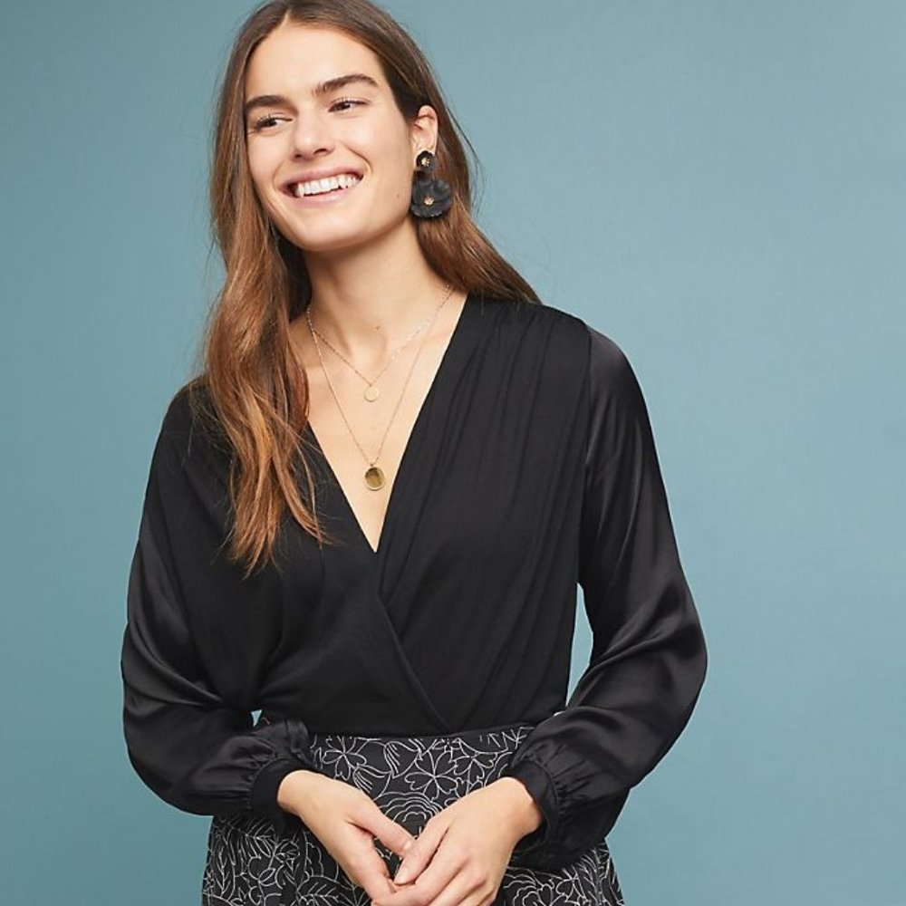 Anthropologie | Kesia Surplice Blouse